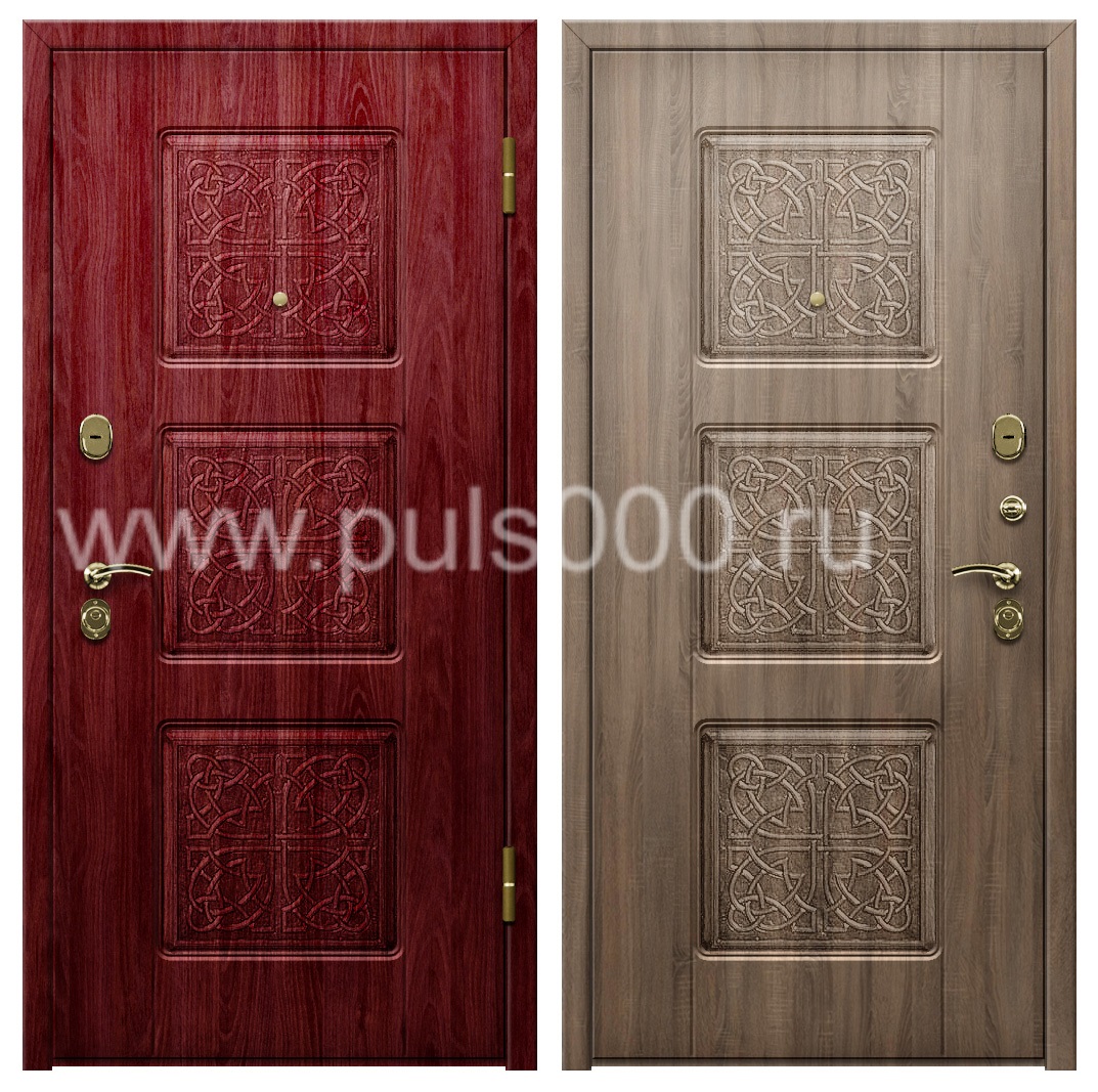 Стальная темная дверь с утеплителем в квартиру PR-994, цена 45 000 руб. Стальная темная дверь с утеплителем в квартиру PR-994, цена 45 000 руб.