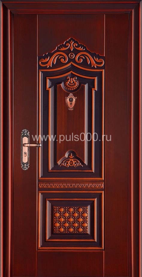 Металлическая элитная дверь с массивом дерева EL-1665, цена 90 000 руб. Металлическая элитная дверь с массивом дерева EL-1665, цена 90 000 руб.